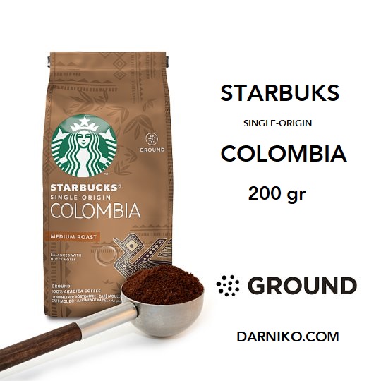 پودر قهوه استارباکس کلمبیا سینگل اورجین StarBucks Colombia 200G پودر قهوه استارباکس کلمبیا سینگل اورجین StarBucks Colombia