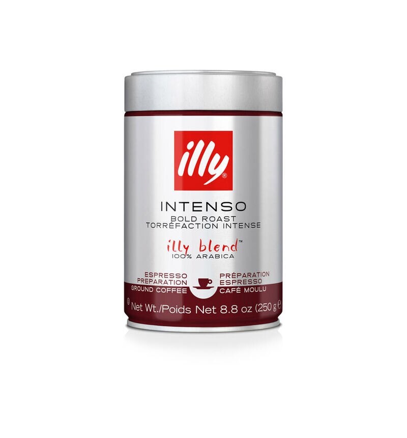پودر قهوه ایلی اسپرسو دارک روست illy Ground Espresso Intenso (Dark Roast) Coffee 250 پودر قهوه ایلی اسپرسو دارک روست illy Ground Espresso Intenso (Dark Roast) Coffee