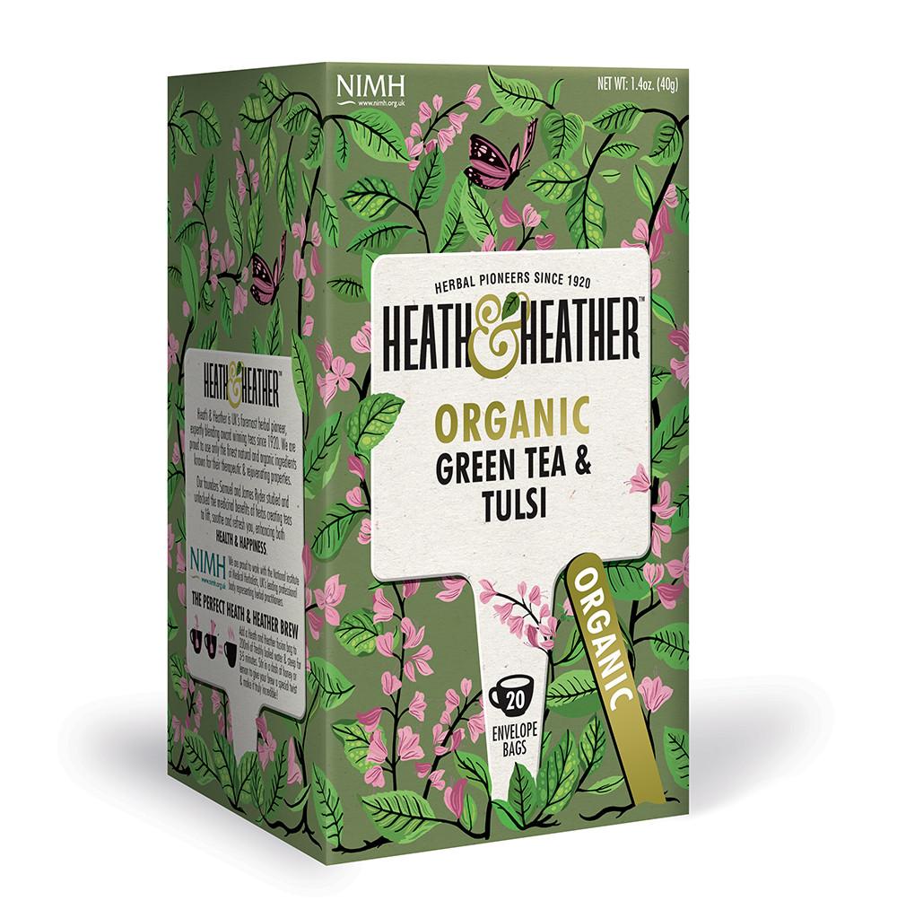 darniko-heath-and-heather-greentea-tulsi دمنوش چای سبز و ریحان مقدس هیت و هیتر