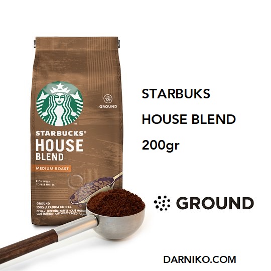 پودر قهوه استارباکس هوس بلند StarBucks HOUSE BLEND 200G پودر قهوه استارباکس هوس بلند StarBucks HOUSE BLEND