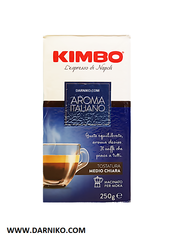 پودر قهوه آروما ایتالیانو کیمبو مدل آبی Kimbo Aroma Italiano Coffee پودر قهوه آروما ایتالیانو کیمبو مدل آبی Kimbo Aroma Italiano Coffee