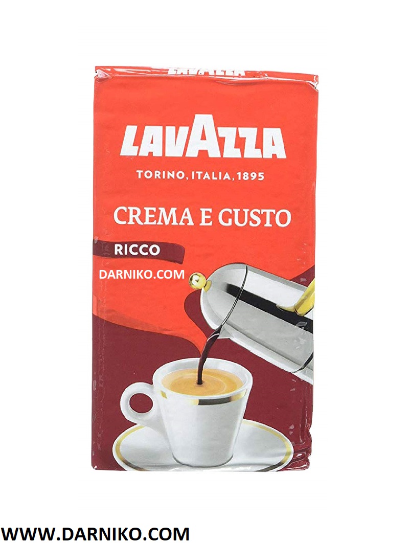 پودر قهوه کرما گوستو ریکو لاواتزا پاکت وکیوم 250 گرمی پودر قهوه کرما گوستو ریکو لاواتزا پاکت وکیوم 250 گرمی