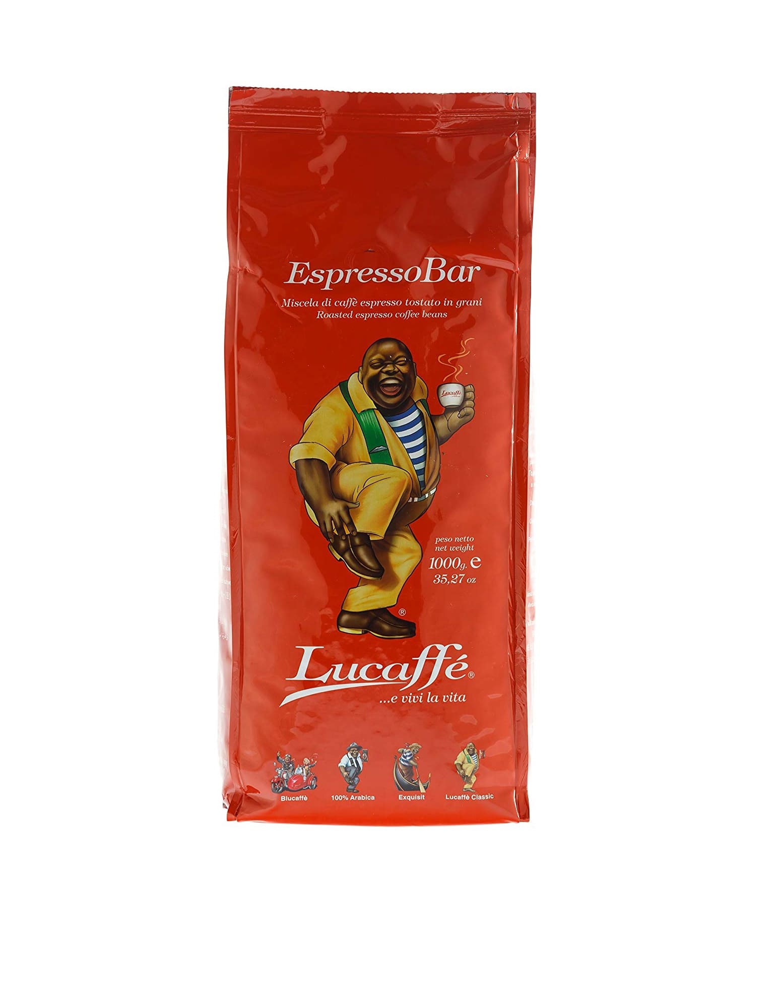 دانه قهوه اسپرسو بار لوکافه 1 کیلوگرمی ایتالیا Lucaffe EspressoBar دانه قهوه اسپرسو بار لوکافه 1 کیلوگرمی ایتالیا Lucaffe EspressoBar