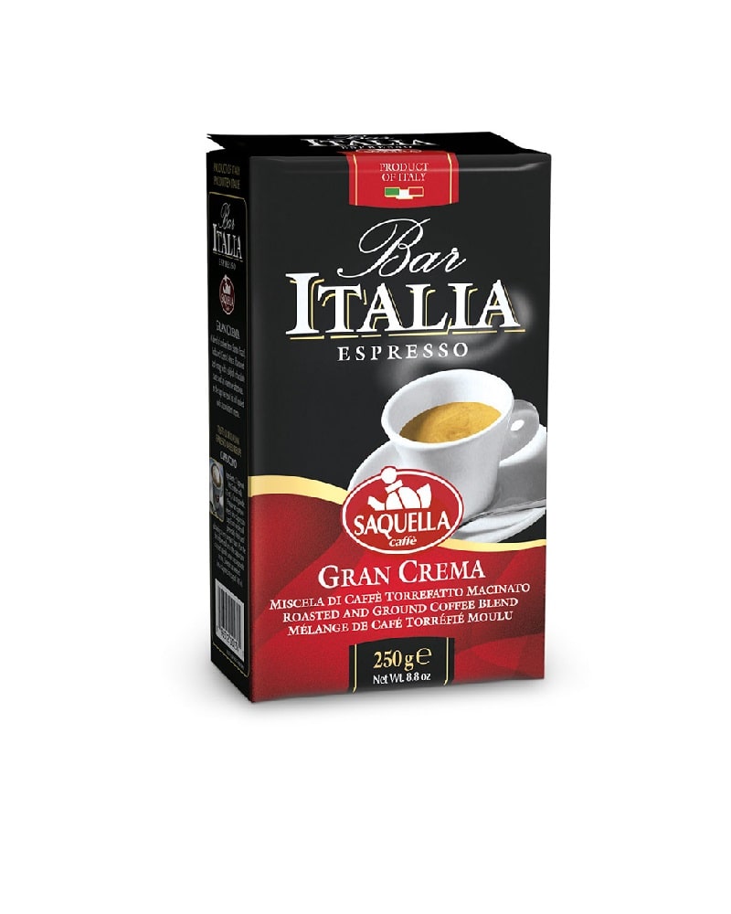 پودر قهوه ساکوئلا گران کرما اسپرسو SAQUELLA Bar Italia Gran Crema پودر قهوه ساکوئلا گران کرما اسپرسو SAQUELLA Bar Italia Gran Crema