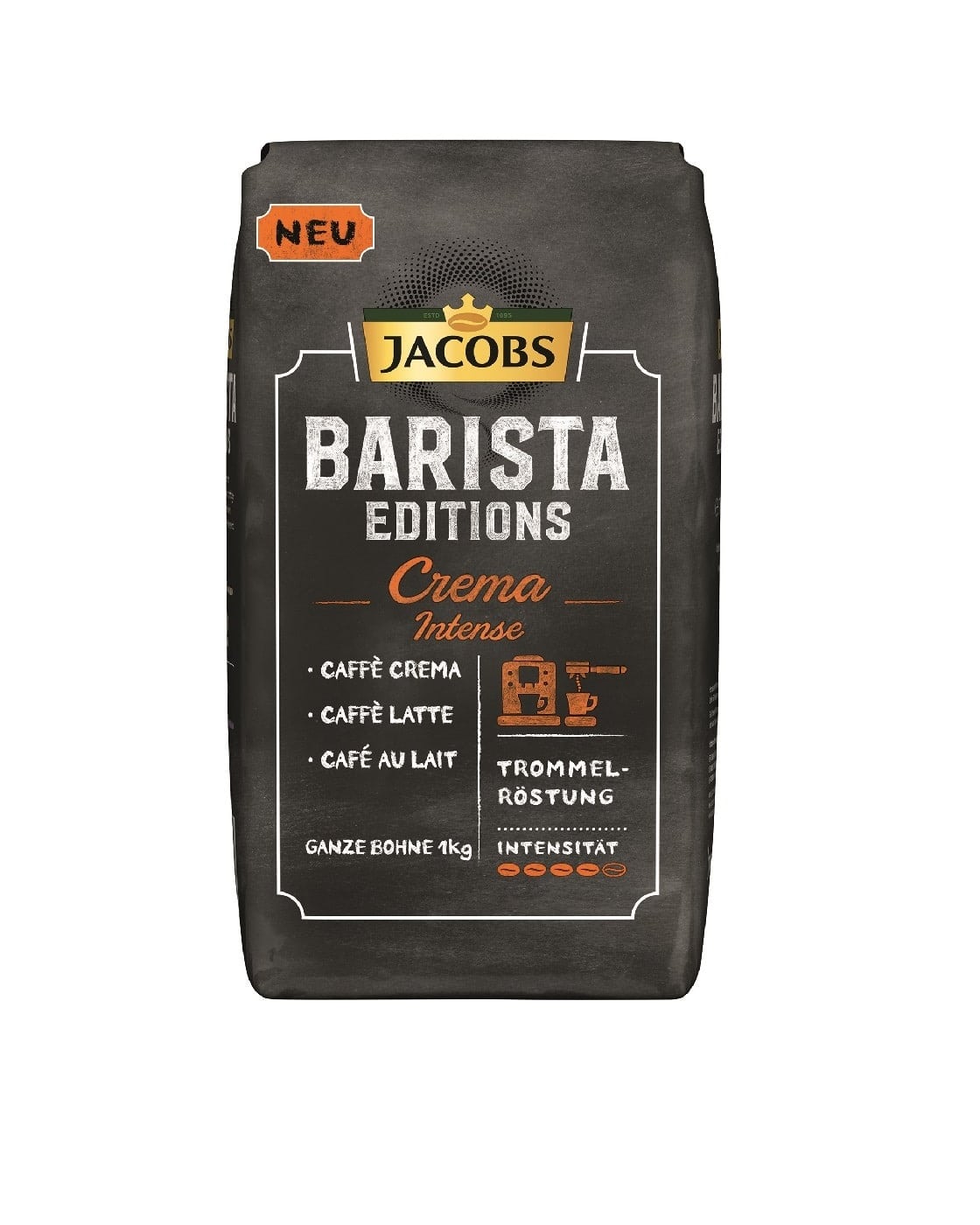 دانه قهوه جاکوبز کرما اینتنسه باریستا ادیشن JACOBS BARISTA EDITIONS CREMA INTENSE coffee دانه قهوه جاکوبز کرما اینتنسه باریستا ادیشن JACOBS BARISTA EDITIONS CREMA INTENSE coffee