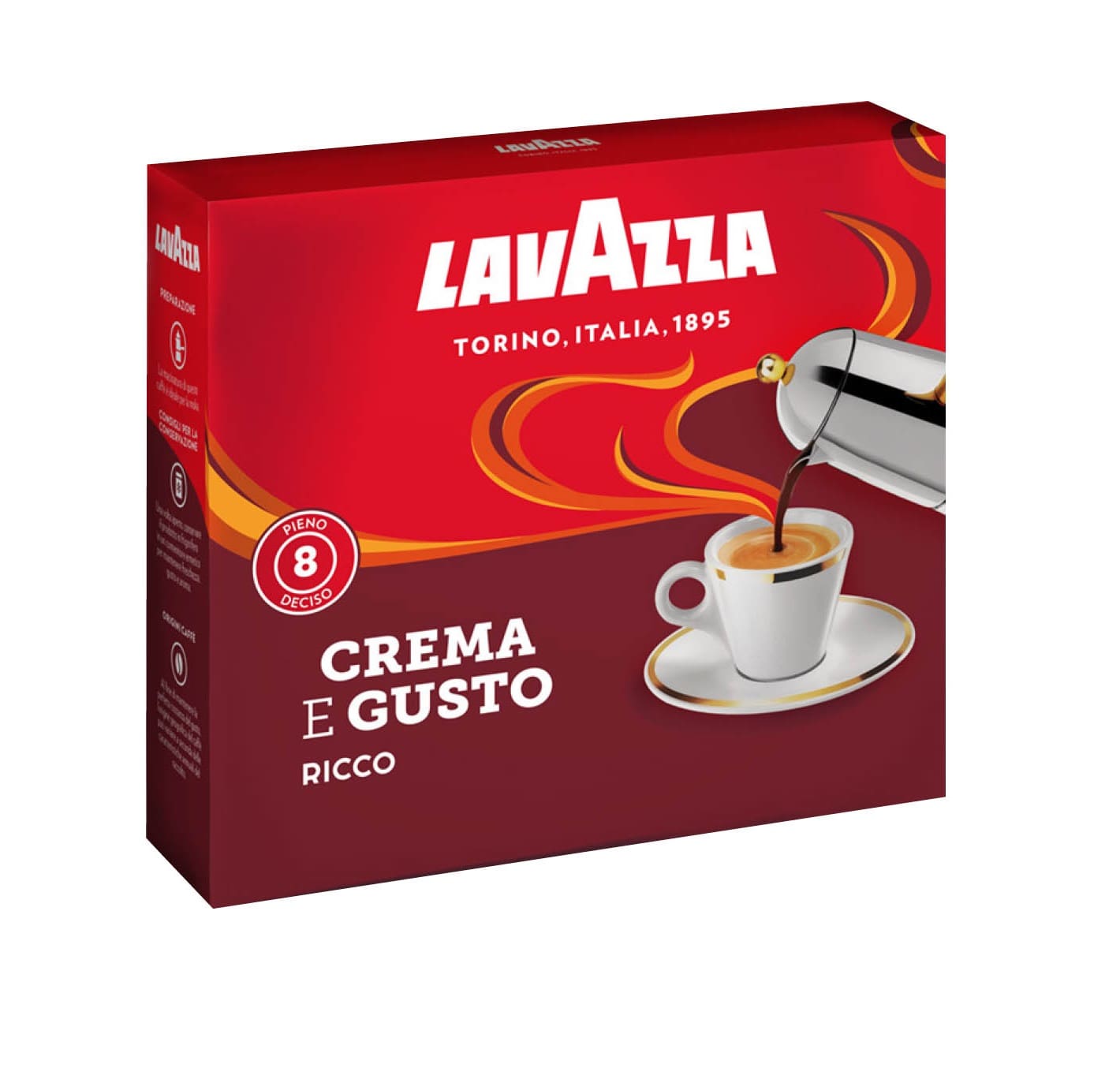 پودر قهوه ریکو لاواتزا کرما گوستو Lavazza Crema e Gusto Ricco پودر قهوه ریکو لاواتزا کرما گوستو Lavazza Crema e Gusto Ricco