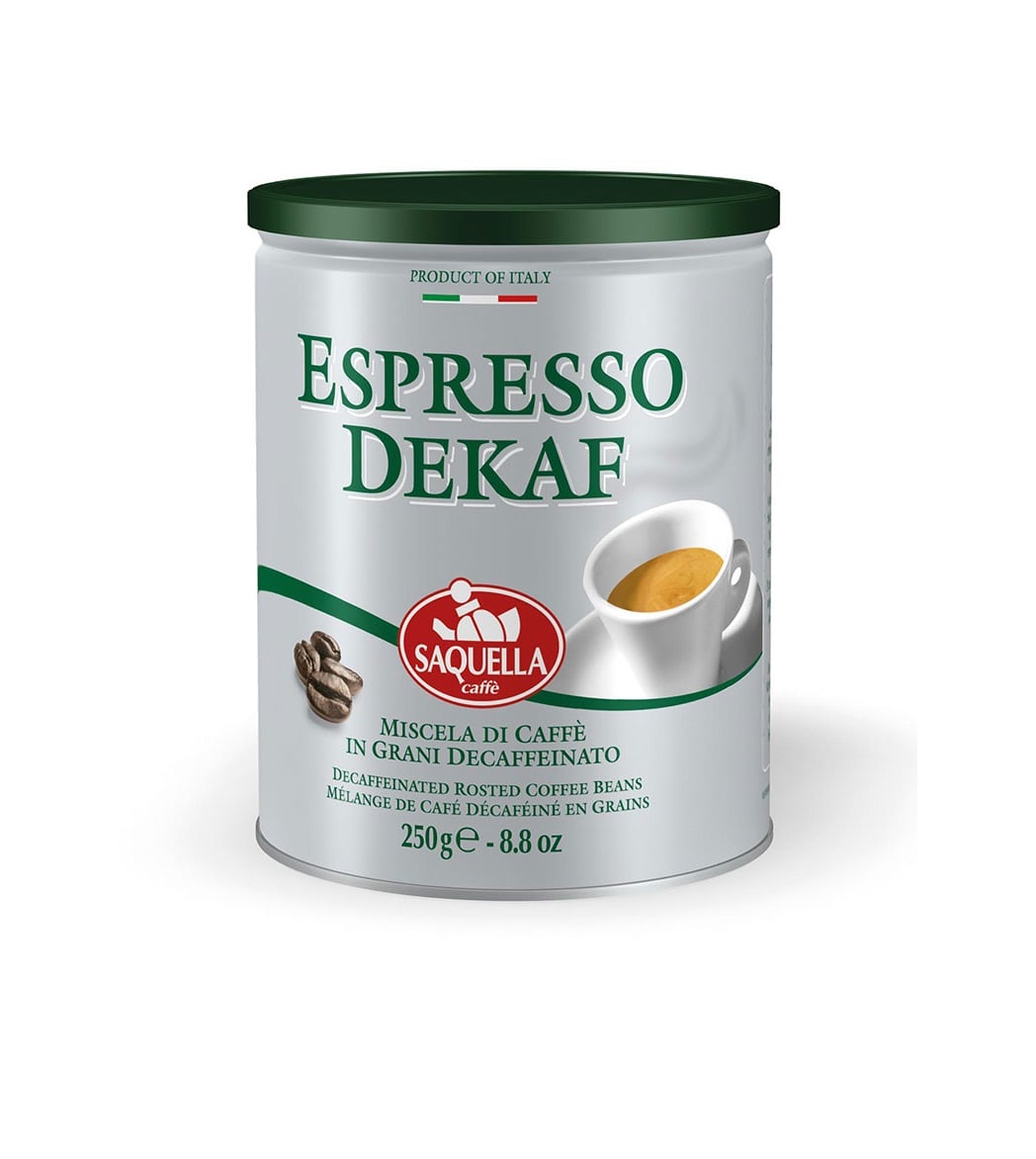 دانه قهوه اسپرسو دیکف (بدون کافئین) ساکوئلا 250 گرمی SAQUELLA Espresso DEKAF دانه قهوه اسپرسو دیکف (بدون کافئین) ساکوئلا 250 گرمی SAQUELLA Espresso DEKAF