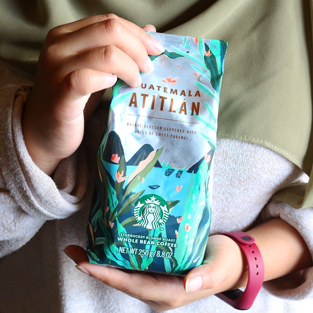 دانه قهوه گواتمالا آتیتلان استارباکس 250 گرمی StarBucks Guatemala Atitlán 100% arabica